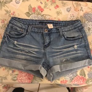 Blue jean shorts